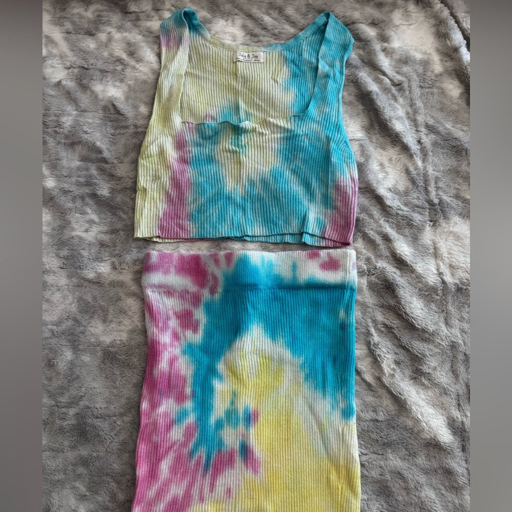 Jolie & Joy Colorful Tie-Dye Two-Piece Set